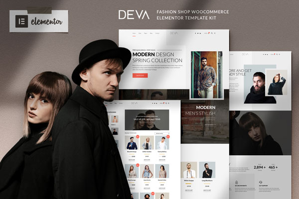 Deva Fashion Store Woocommerce Elementor Template kit