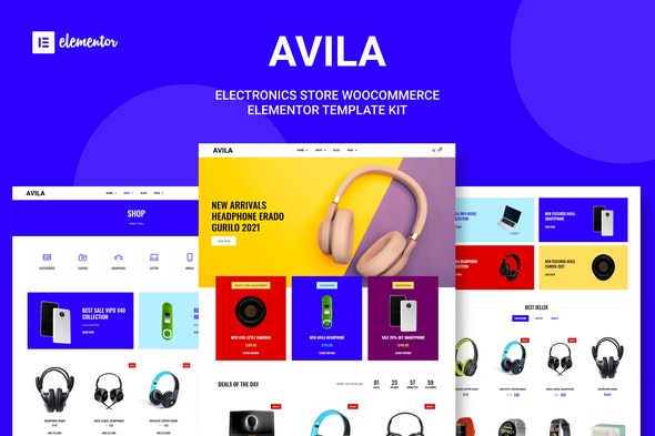Avila Electronic Woocommerce Elementor Template Kit